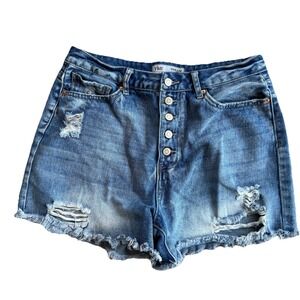 YMI Dream Brand - Blue Denim Shorts - Distressed - Women's Size 11/30